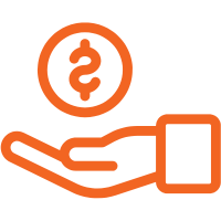 one time donation icon