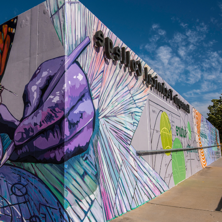 Hennepin Tech building mural