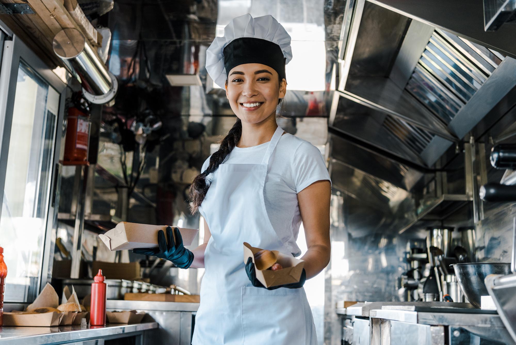 woman in food truck