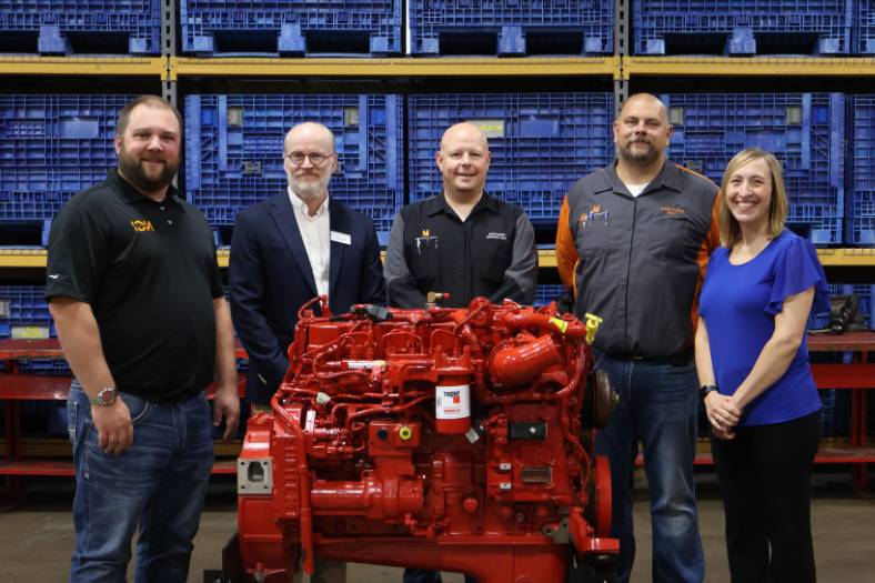 medium truck engine donation