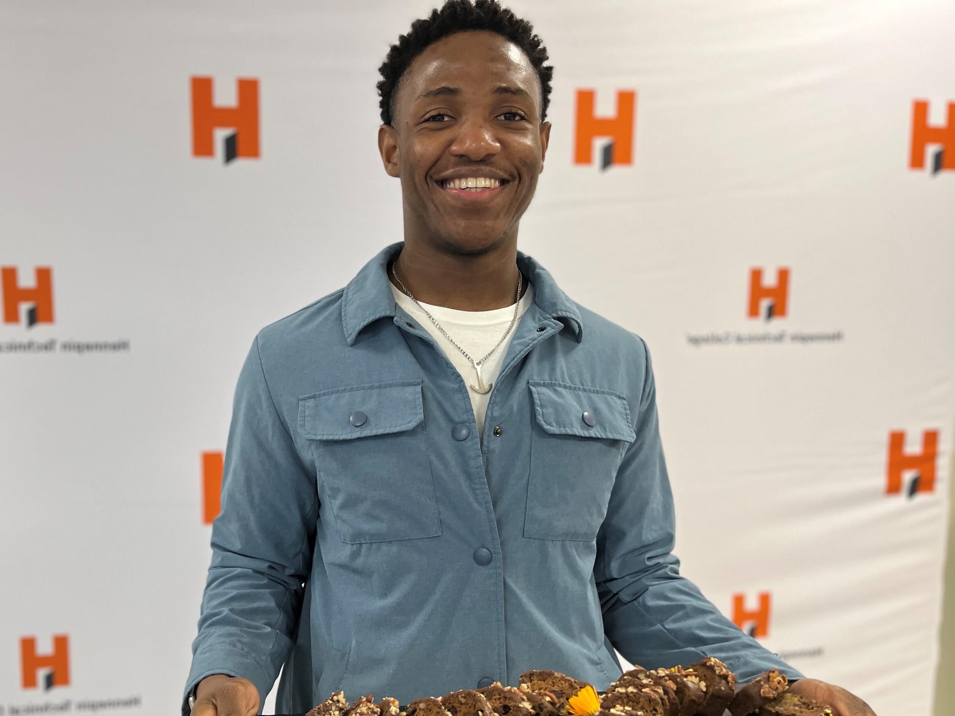 Student bakes bread