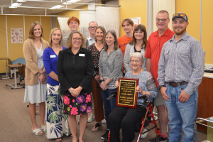 Lilliard Family presented with endowment plaque