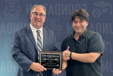 Myron Moser and Dhaval R. Jadav with Award of Appreciation